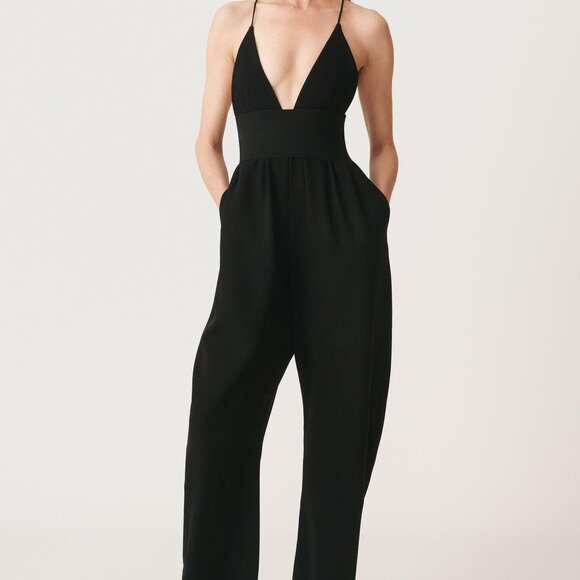 NWT ZARA BELTED BLACK JUMPSUIT 50TH ANNIVERSARY.  SZ XS - Picture 1 of 7